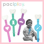 Image of Paciplay porta-ciuccio in silicone (aiuta la dentizione!)