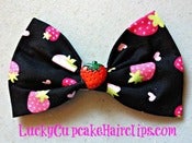 Image of Strawberries Forever Bow