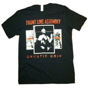 Image of FRONT LINE ASSEMBLY-Caustic Grip Shirt/ NEW Reissued print