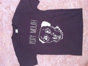 Image of Black and cream colored t-shirts
