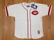 Image of Vintage Cincinnati Reds Starter Old Timers Coopertown Baseball Jersey