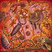 Image of ORIGINAL FRAMED PAINTING: "MICROBIA III"