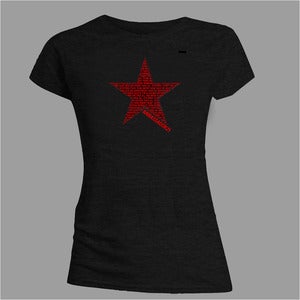 Image of AMBASSADOR21 "Red Star" girlie t-shirt + button
