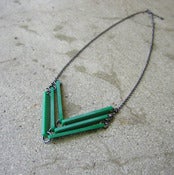 Image of LINK_CHEVRON necklace 3-row