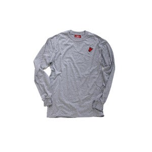 Image of The Ash Grey Red Cup L/S Tee