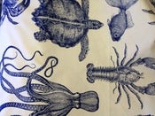 Image of Blue / Ivory Sea Creature Pillows
