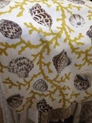 Image of Citron Coral and Seashell Pillow Cover