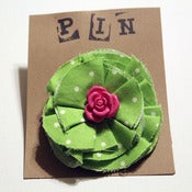 Image of Lime Floral Sweater Pin (medium)