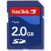 Image of SanDisk - 2GB SD Memory Card