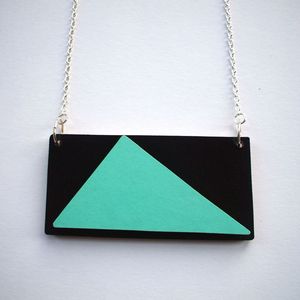 Image of Wooden Tribal Necklace - 'Mountain'