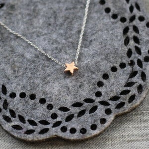 Image of Rose Gold Star Necklace