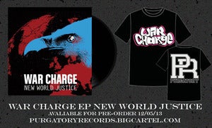Image of War Charge EP New World Justice PRE-ORDER with T-Shirt