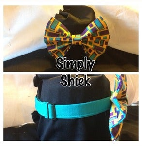Image of Yellow, Purple & Turquoise Bowtie