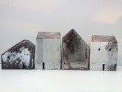 Image of Rowena Brown: Set of 4 Stoneware Houses
