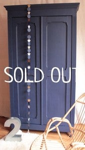 Image of Armoire penderie bleu nuit 