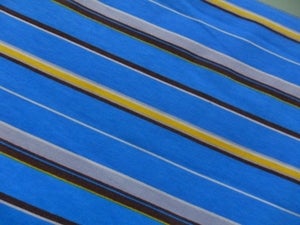 Image of Pablo - Yellow Highlights on Bright Blue (Stripe) - Jersey Knit