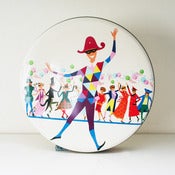 View vintage costume party toffee tin RESERVED