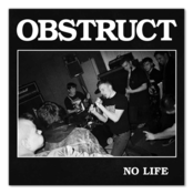 Image of Obstruct "No Life" 7" orange vinyl