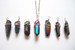 Image of Mystic Rainbow Quartz crystal necklace.