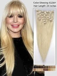 Image of 24" MyLuxury1st 8 Piece Remy Clip-ins 120 Grams