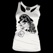 Image of Charm School Reject Racerback Tank White