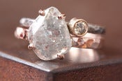 Image of Natural Diamond Slice Ring in 14kt Rose Gold-large