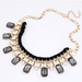 Image of GREY BIB NECKLACE