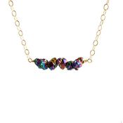 Image of Kauluwela Nuggets - Titanium quartz necklace