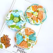 Image of set of 3 posy pins - 840