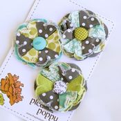 Image of set of 3 posy pins - 845