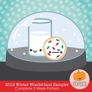 Image of 2012 Kawaii Winter Sampler Club PDF Cross Stitch Pattern