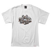 Image of HUF x DIAMOND - DIAMOND IN THE HUF TEE (WHITE)