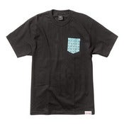 Image of HUF x DIAMOND - DIAMOND x CLASSIC H POCKET TEE (BLACK)