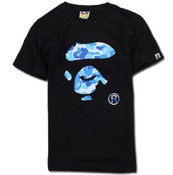 Image of NEW! A Bathing Ape Coral CAMO Face T-Shirt Collection (Black/White)