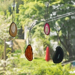Image of Agate Geode Ornaments, group 9