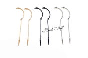 3 Colors Double Side Spike Earring