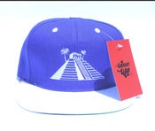 Image of Blue and White Pyramid Cancun Snapback