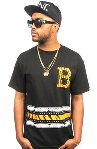 Image of Rugby tiger paisley tee black