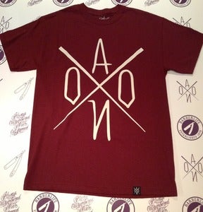 Image of AONO LOGO Tee Burgundy