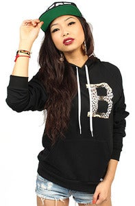 Image of Gianni B Leopard Hoodie Women's