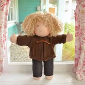 Image of Sweater: Brown Acrylic Knit