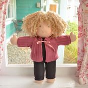 Image of Sweater: Dark Rose Acrylic Knit