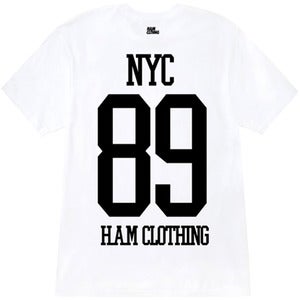 Image of NYC 89 - V-Neck Weiß - Mann