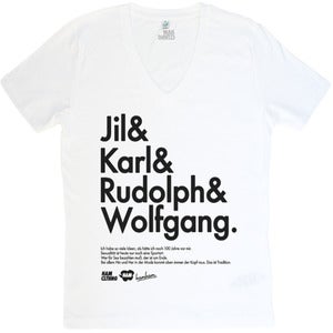 Image of Deutsche Ikonen I - V-Neck Weiß - Mann