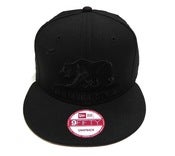 Image of CALIFORNIA REPUBLIC "ALL BLACK" NEW ERA SNAPBACK