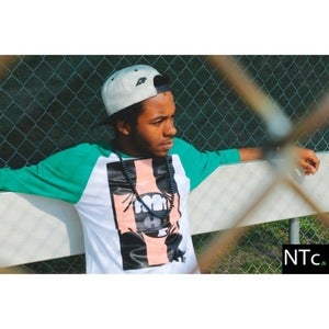 Image of box logo baseball tee