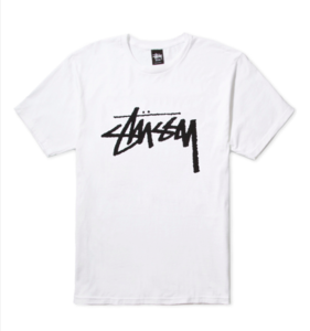 Image of STUSSY White Stock Tee Shirt