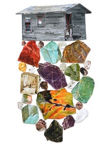 Image of Original hand threaded art work:"Minerals"