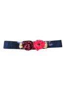 Image of Cinturón con flores de tela AMBER  04.