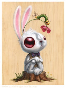 Image of "Albus Lepus" original acrylic painting